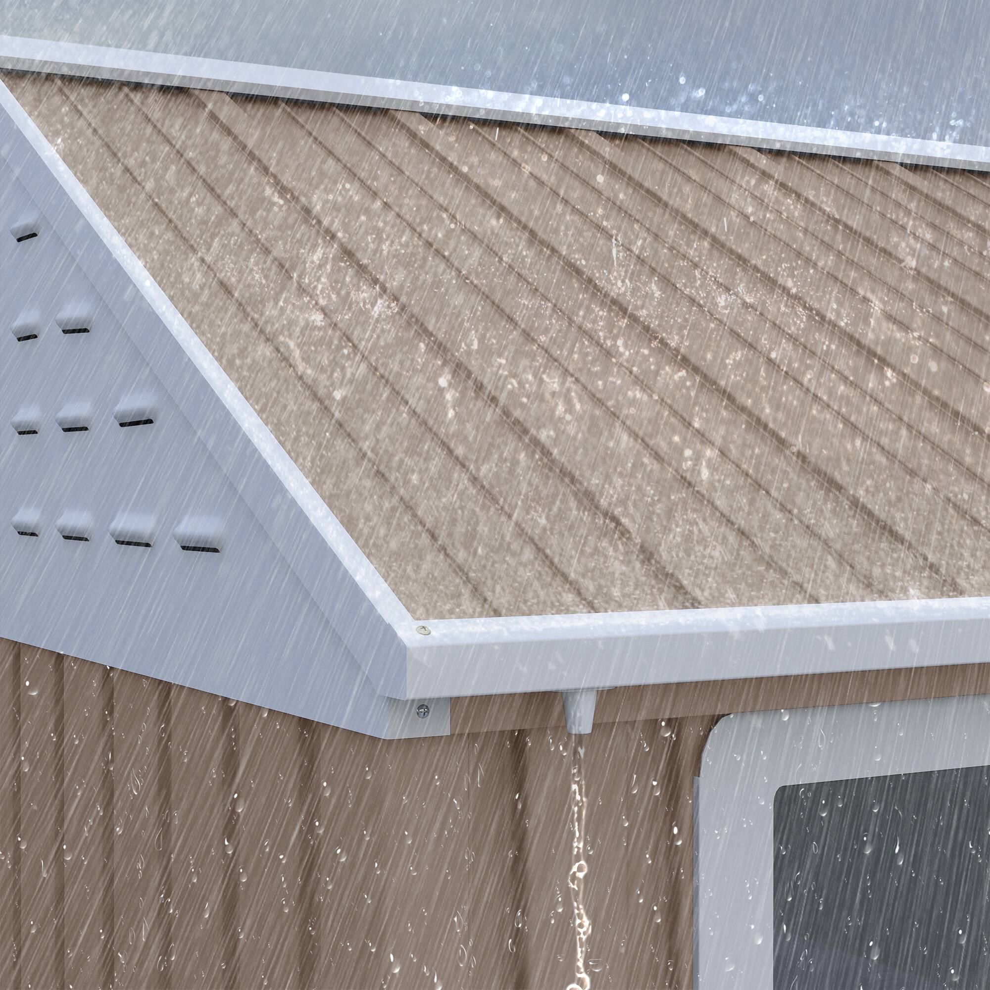 Alt View 7. Outsunny - x 6' Metal Garden Storage Shed, Extra Large Outdoor Tool Storage House w/ Doors.