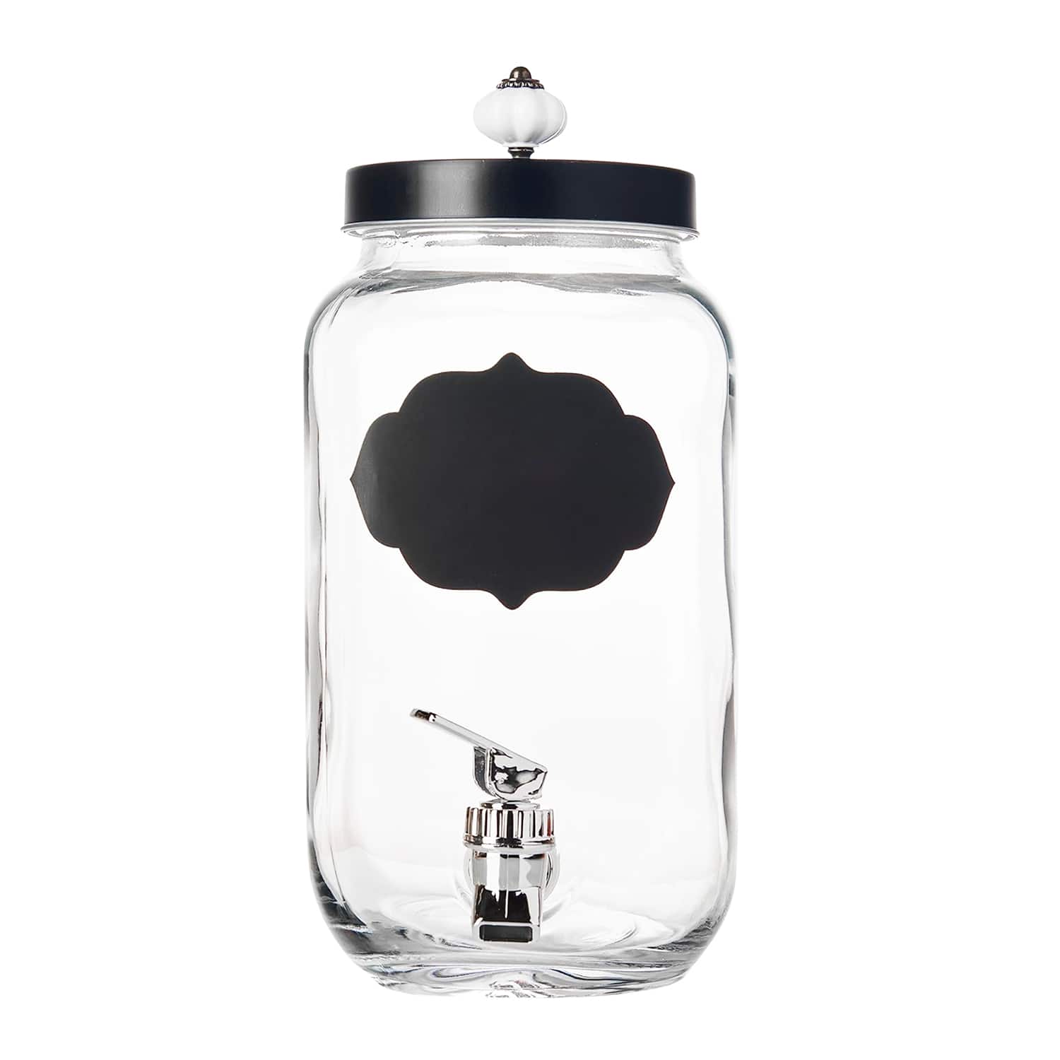 Style Setter - Manchester Glass Single Beverage Dispensers 1 Gal - Clear