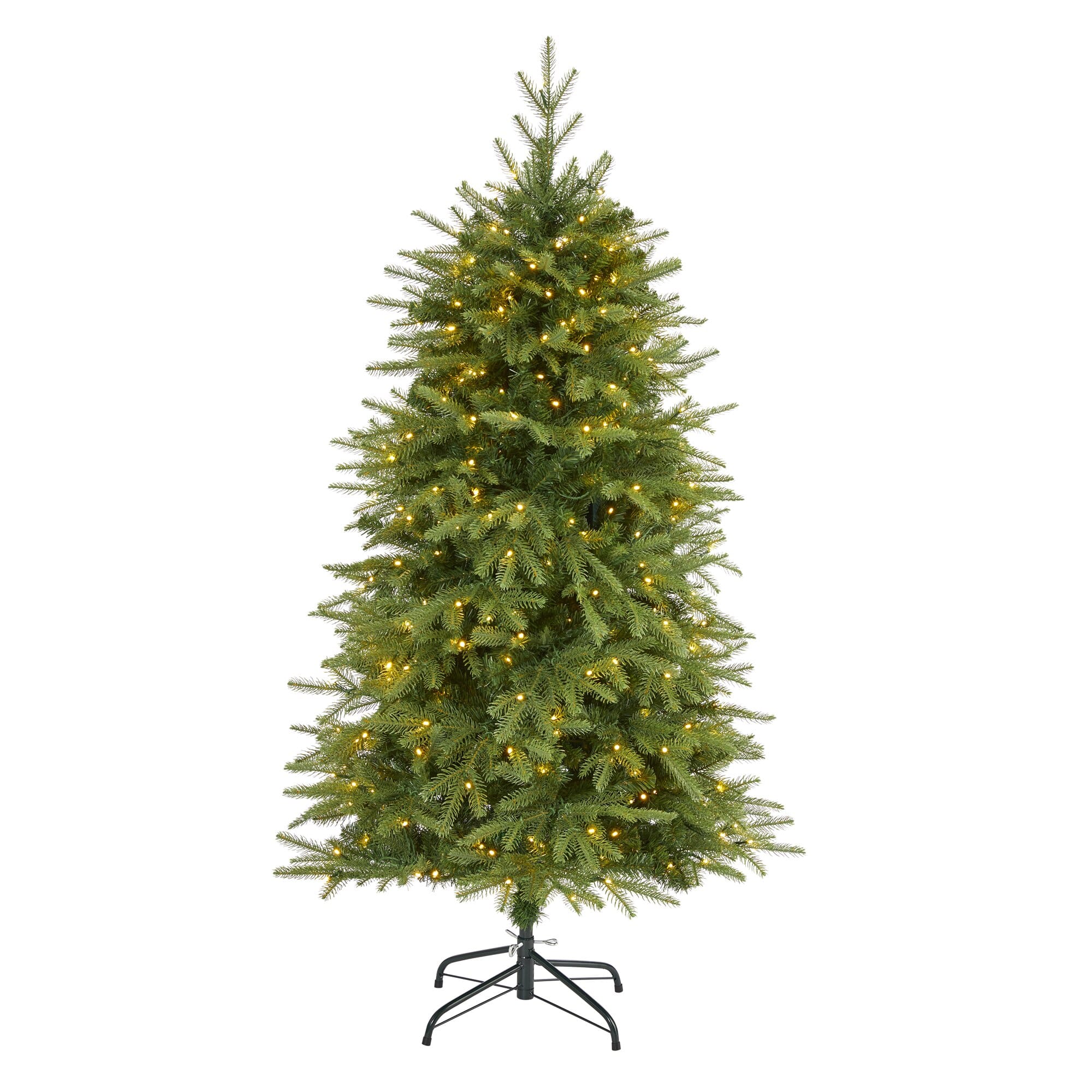 BreeBe - 5’ Vancouver Fir Christmas Tree with 350 LED and 1054 Tips - Green