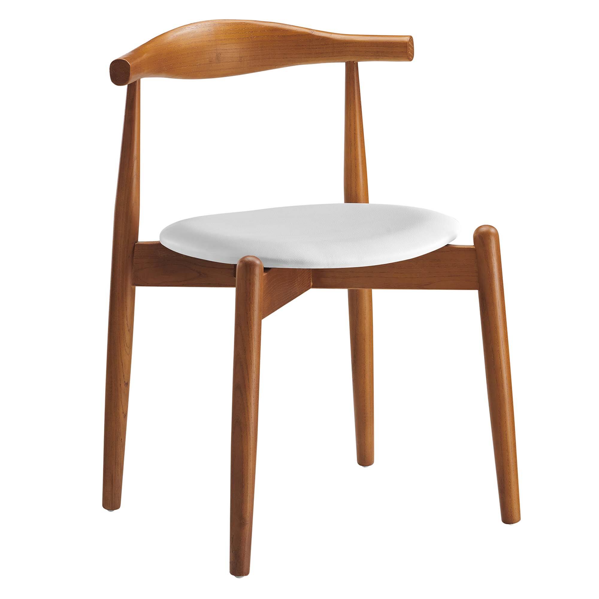 Angle. Modway - Stalwart Dining Side Chair by Modway - Dark Walnut White.