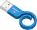 Front. PNY - Monkey Tail 8GB USB 2.0 Flash Drive - Blue.
