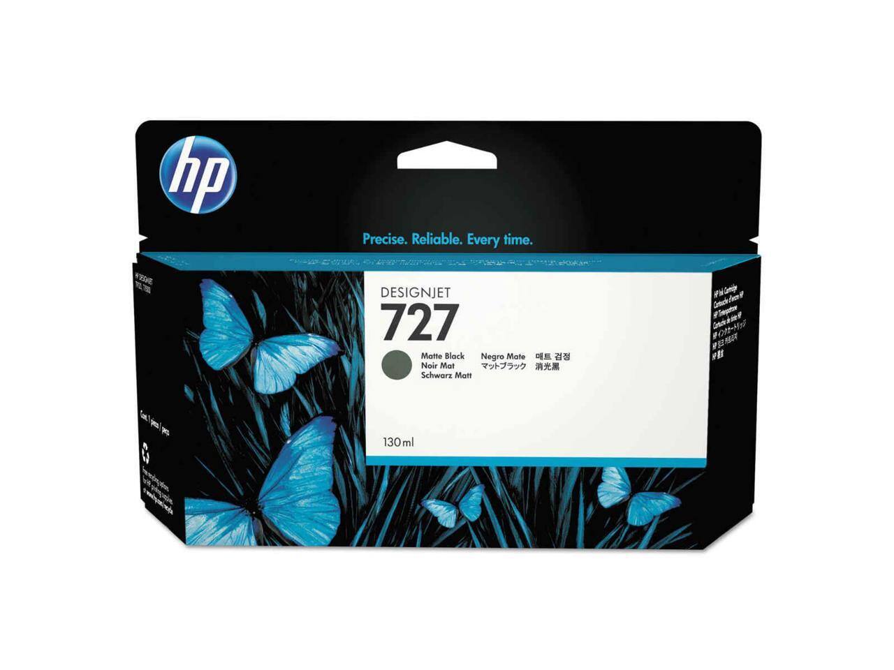 hp Precise. Reliable. Every time.  
DESIGNJET 727  
Matte Black  
Negro Mate  
Noir Mat  
Schwarz Matt  
130 ml