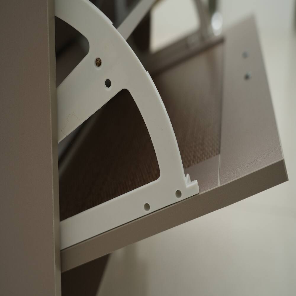 Alt View 8. Loheer - Loheer 2-Tier Shoe Rack for Entryway, Antique Grey Shoe Storage Organizer, Holds 12 Pairs - Antique Grey.