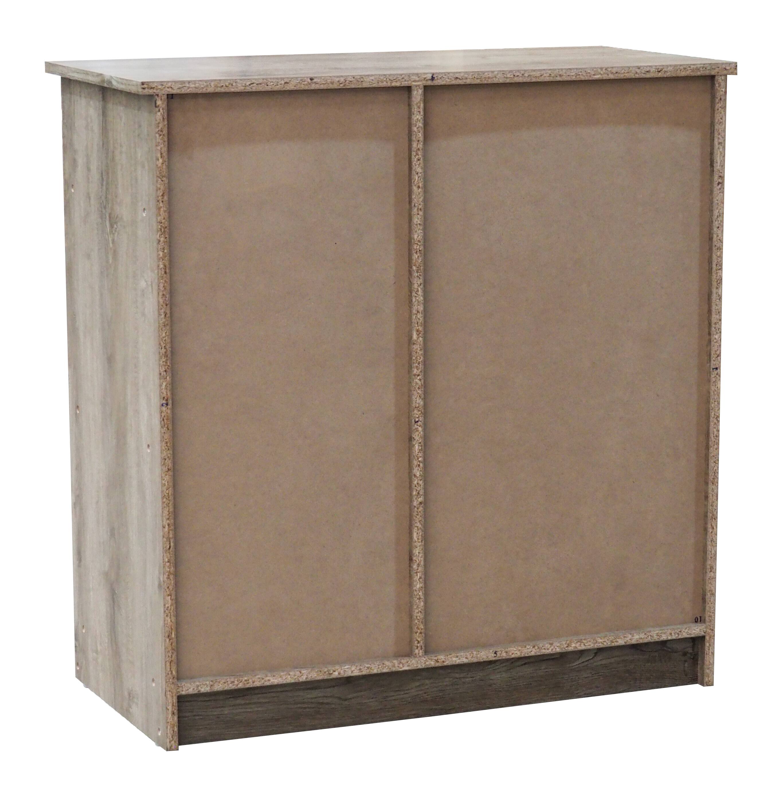 Alt View 1. Kings Brand Furniture - Kings Brand Furniture Verret Accent Storage Cabinet, Oak - Dark Brown.