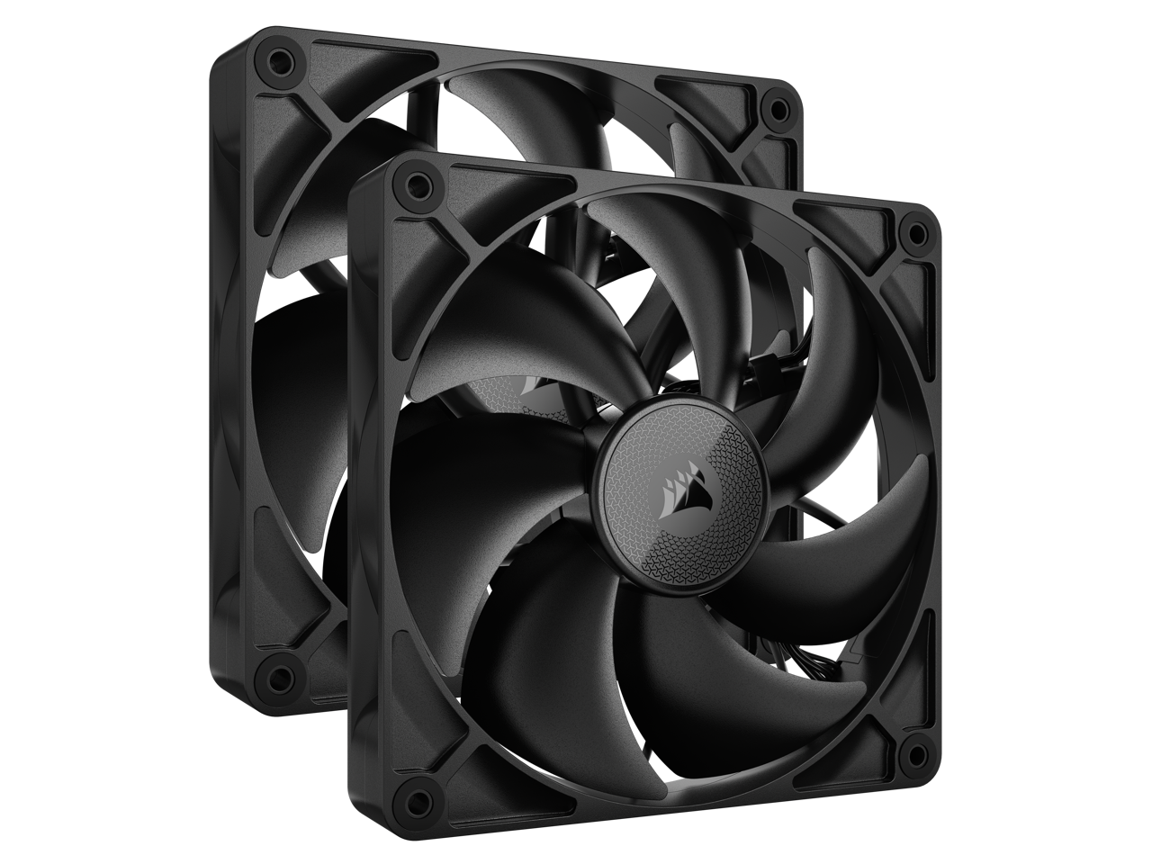 CORSAIR - iCUE Link RX140 140mm PWM Fans with iCUE Link System Hub - Magnetic Dome Bearing - Dual Pack - Black