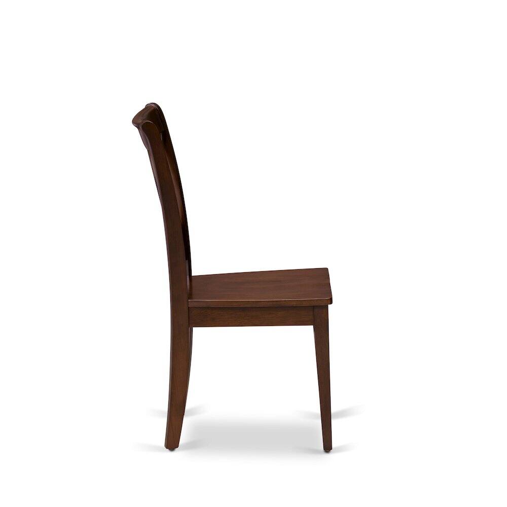 Left. East West Furniture - CLC-ESP-W Clarksville Double X-back chairs in Espresso finish - Espresso.