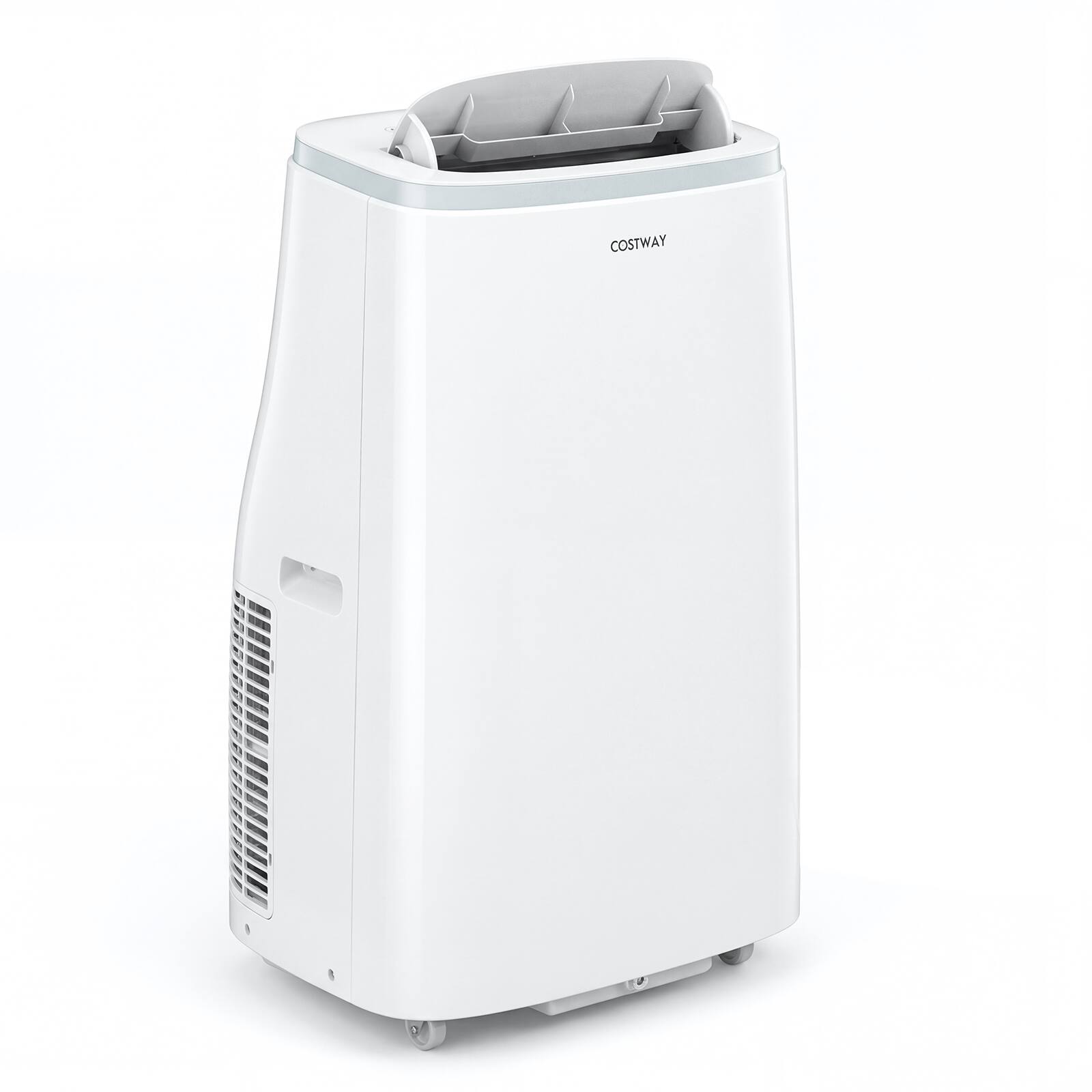 Alt View 6. Costway - Costway 15000 BTU Portable Air Conditioner with Fan, Dehumidifier, Sleep Mode, 24H Timer - White.