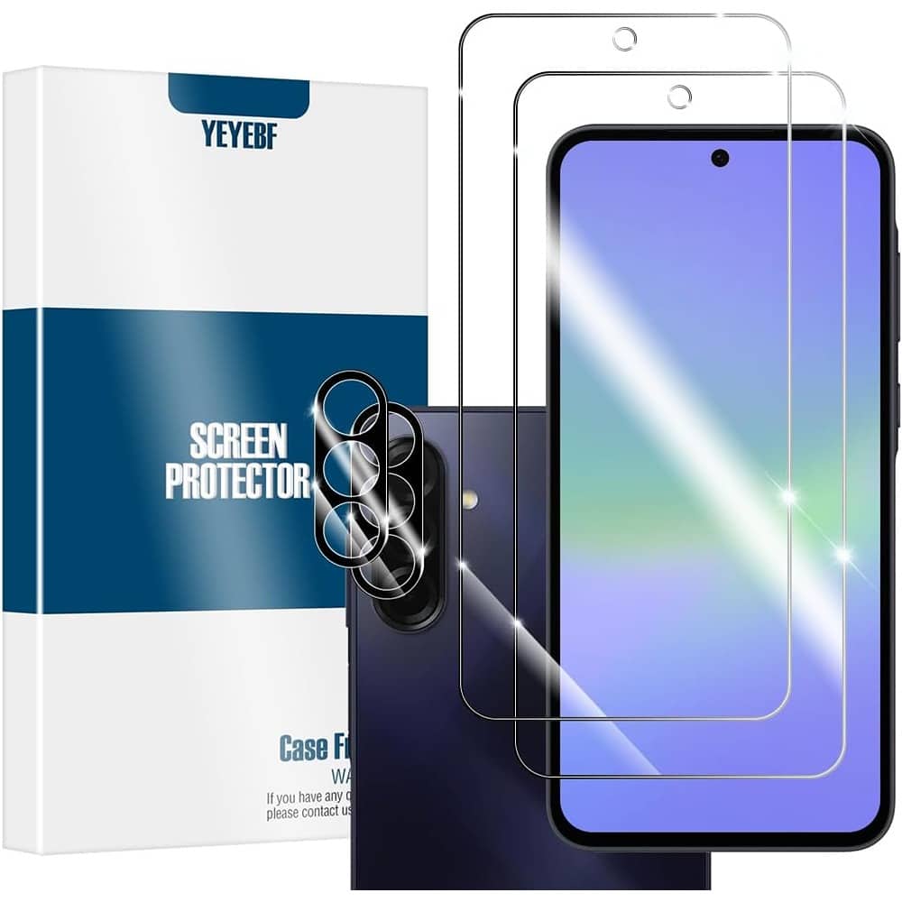 PARKER SLATER - Galaxy A36 Screen Protector 2+2 Pack, Tempered Glass + Camera Lens Cover - Clear