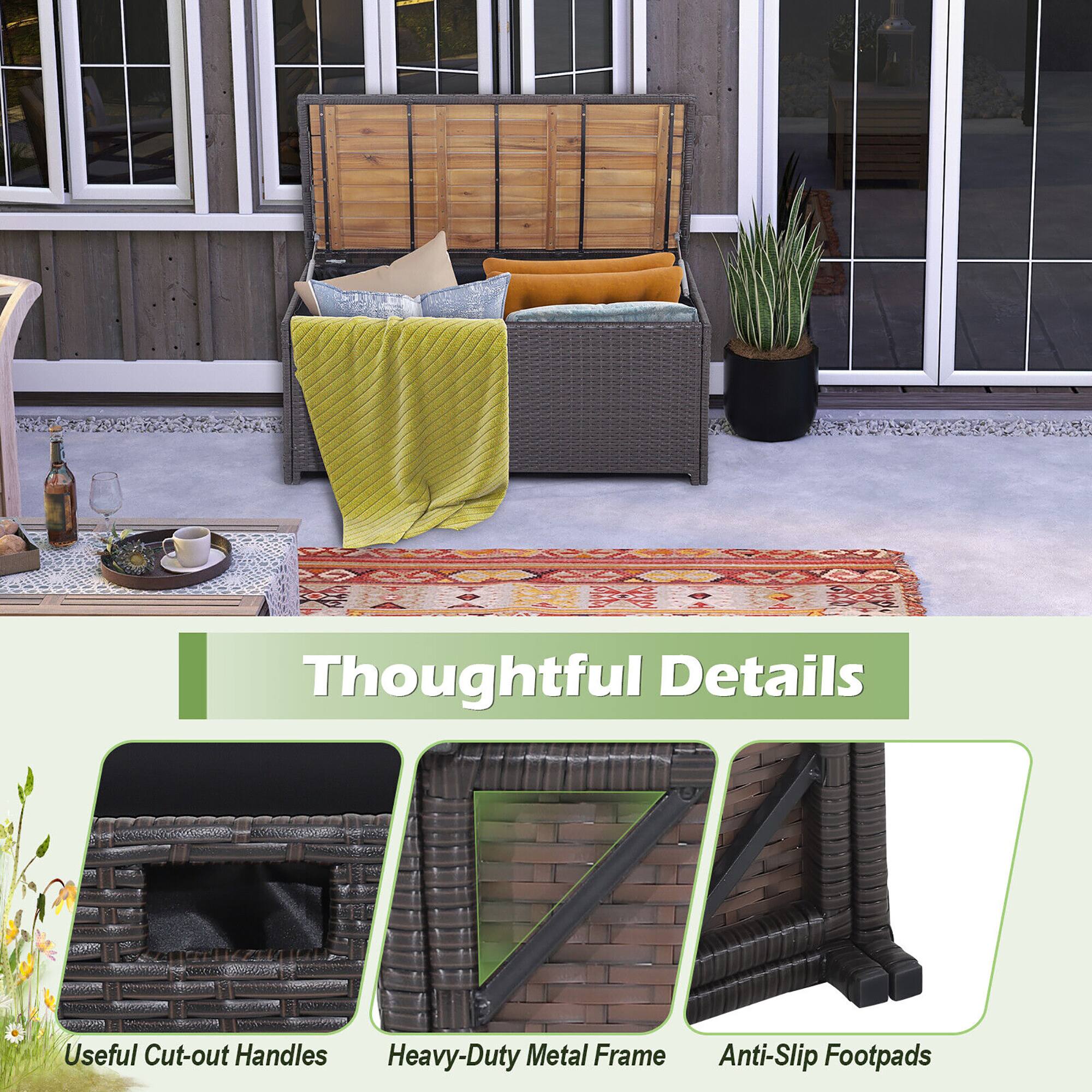 Thoughtful Details

Useful Cut-out Handles  
Heavy-Duty Metal Frame  
Anti-Slip Footpads