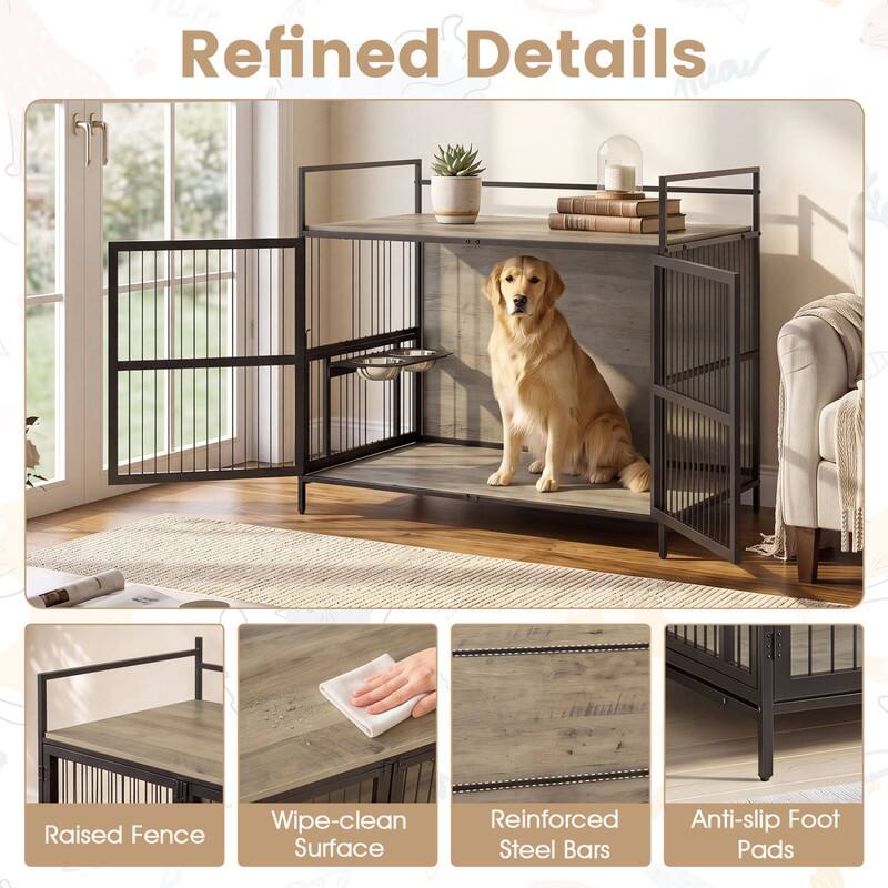 Refined Details may

Raised Fence
Wipe-clean Surface
Reinforced Steel Bars
Anti-slip Foot Pads