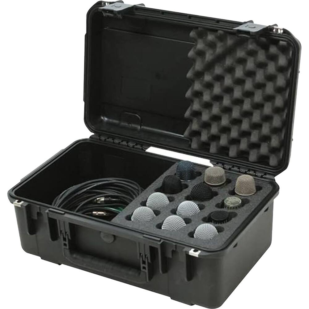 Alt View 4. SKB - iSeries Waterproof Hardshell Microphone Case for 12 Mics 3i-2011-MC12.