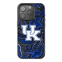 Keyscaper - NCAA - Kentucky Wildcats Paisley Bling iPhone Case - 14 - Black