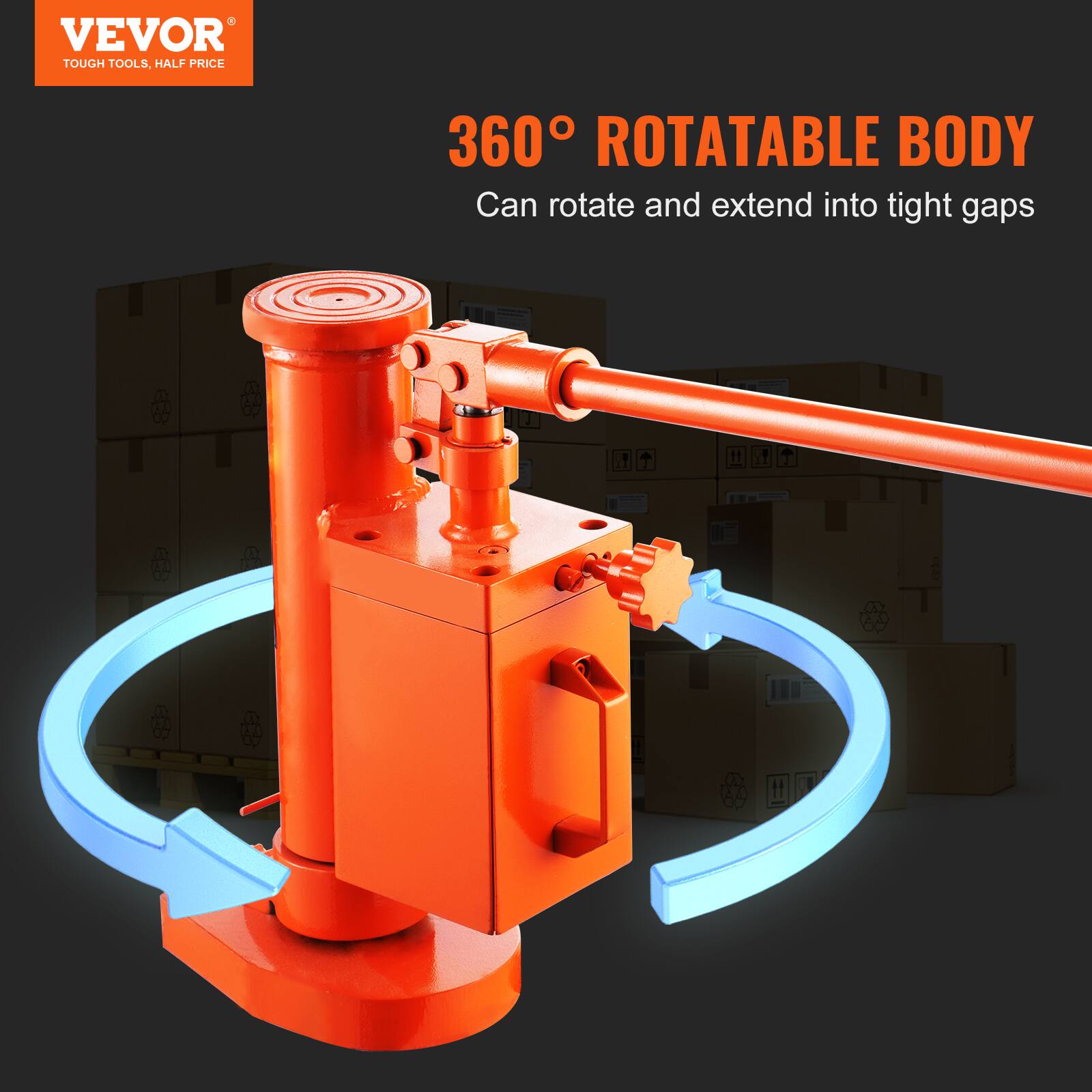 VEVOR TOUGH TOOLS, HALF PRICE

360° ROTATABLE BODY
Can rotate and extend into tight gaps
