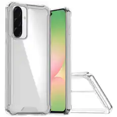 Front. Kitcheniva - Shockproof Transparent Hybrid Phone Case With Tempered Glass For Samsung Galaxy A57 5G - Clear.