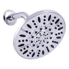 OAKBROOK - Chrome PVC 3 settings Wallmount Showerhead 1.8 gpm - Silver