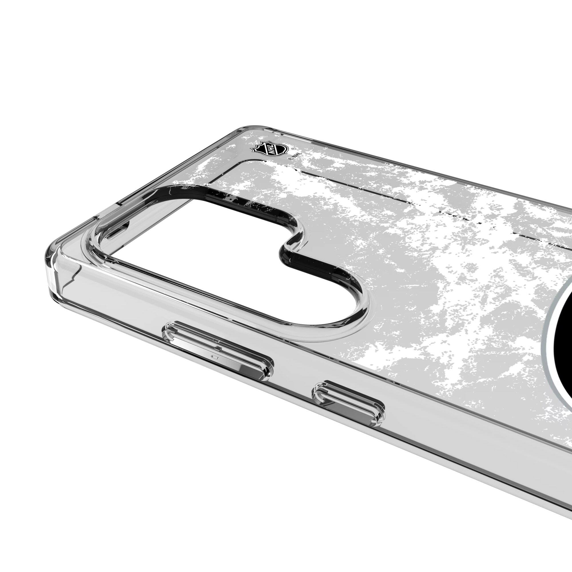 Alt View 2. Keyscaper - Carolina Hurricanes Galaxy Stripe Clear Ice Case - S24 - Multicolor.