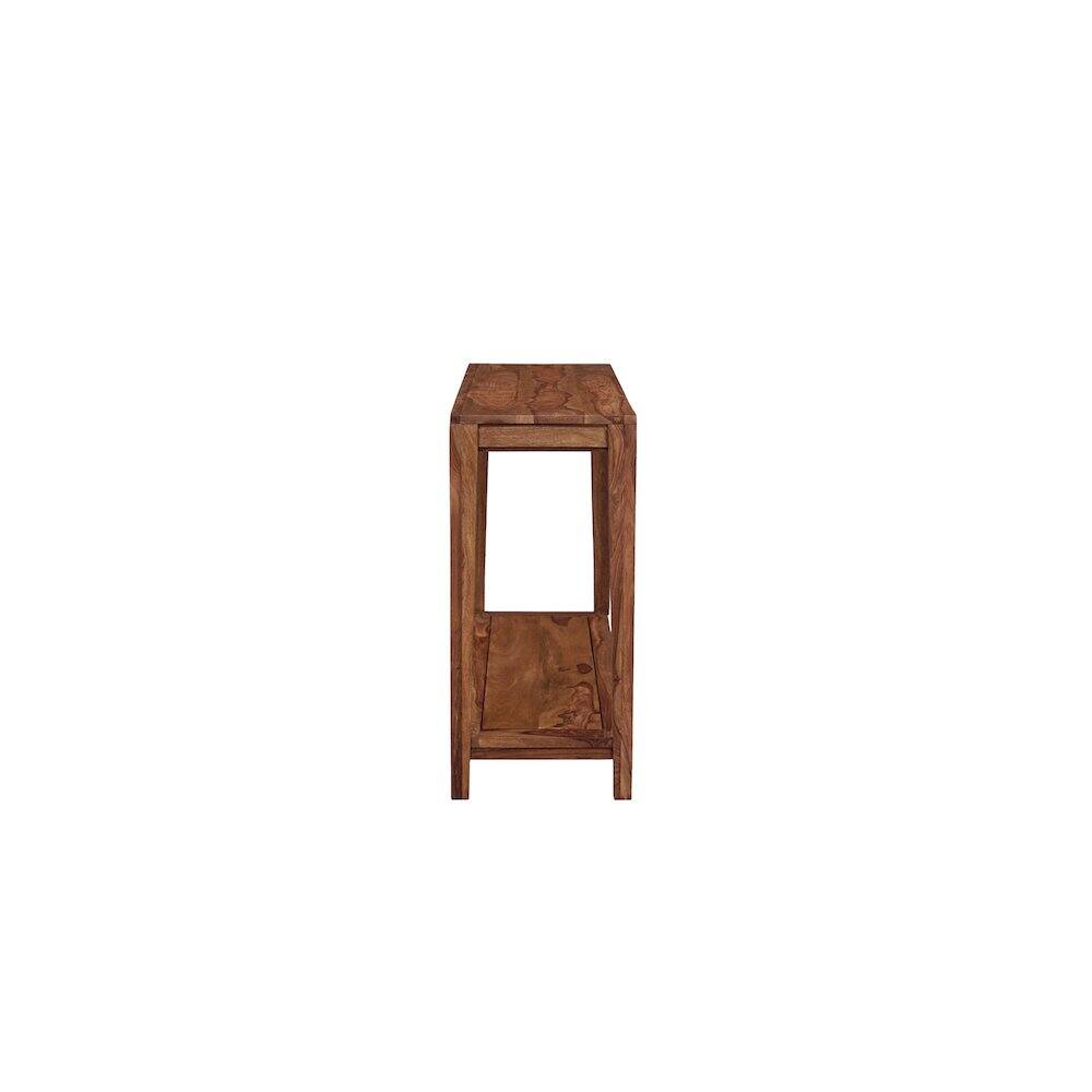 Back. Porter Designs - Fall River Solid Sheesham Wood Console Table - Natural.