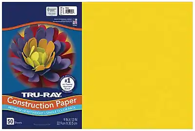 #1 TRU-RAY Construction Paper
Premium Heavyweight Single Color Pack
9" x 12"
50 Sheets
22.9 cm x 30.5 cm
