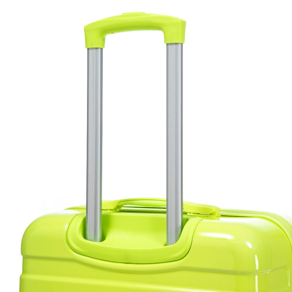Alt View 9. Ropilly - Ropilly Three Piece Luggage Set Hardside Spinner Luggage Gradient Color Suitcase with Combination Lock Yellow Green - Yellow/Green.