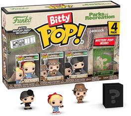 Funko - BITTY POP!: TELEVISION: Parks & Recreation - Leslie 4PK - Collectibles - Multicolor