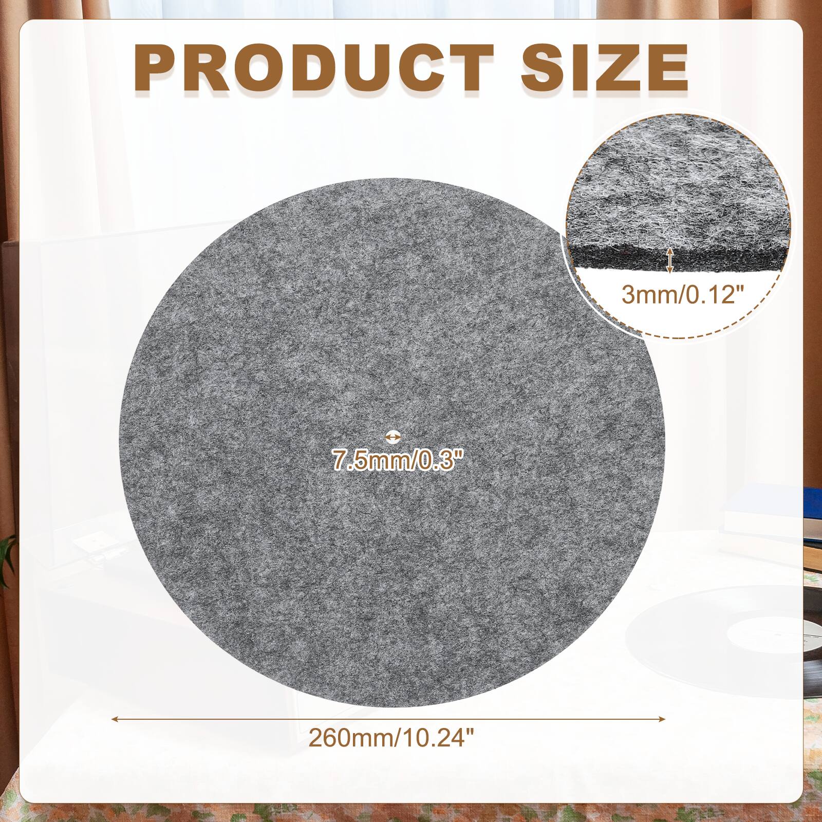 PRODUCT SIZE  
3mm/0.12"  
7.5mm/0.3"  
260mm/10.24"