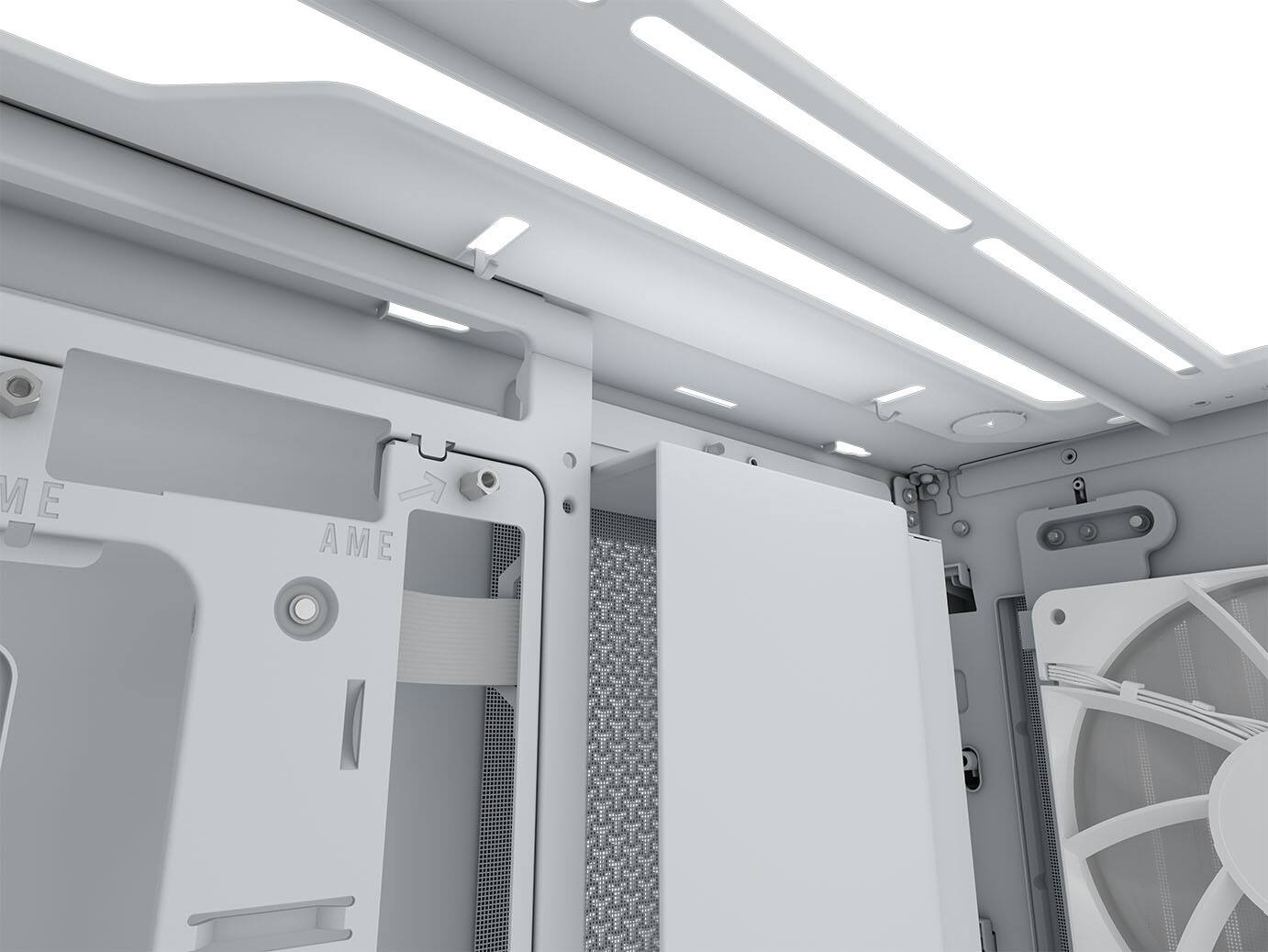Alt View 10. CORSAIR - FRAME 4000D WOOD RS Modular High Airflow Mid-Tower PC Case - White & Oak.