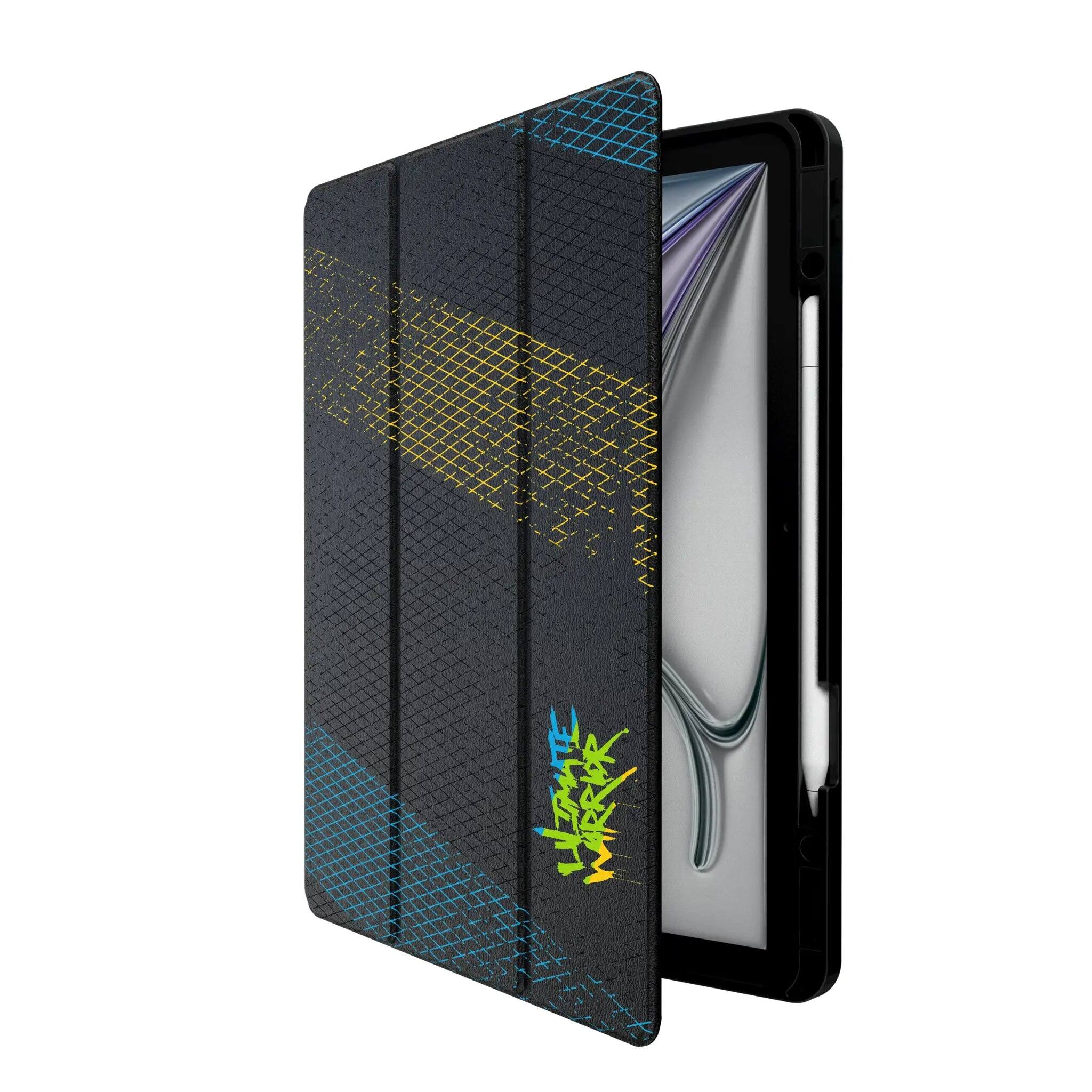 Angle. Keyscaper - WWE Steel Tablet Case for Apple iPad - Apple iPad (10th Gen) - Ultimate Warrior.