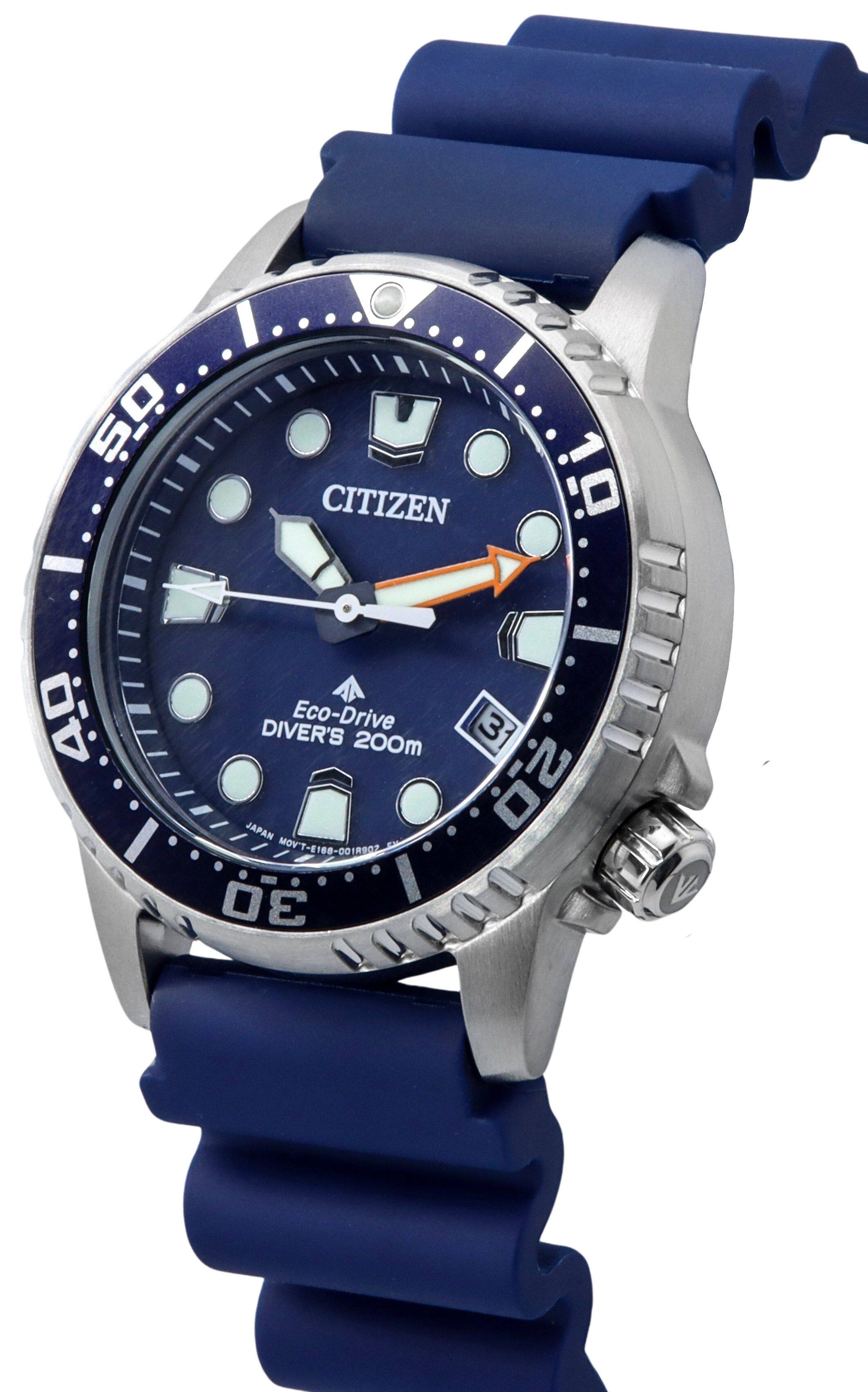 CITIZEN  
19 40 DIVER'S Eco-Drive 200m  
JAPAN  
MOVT-E180-001R902