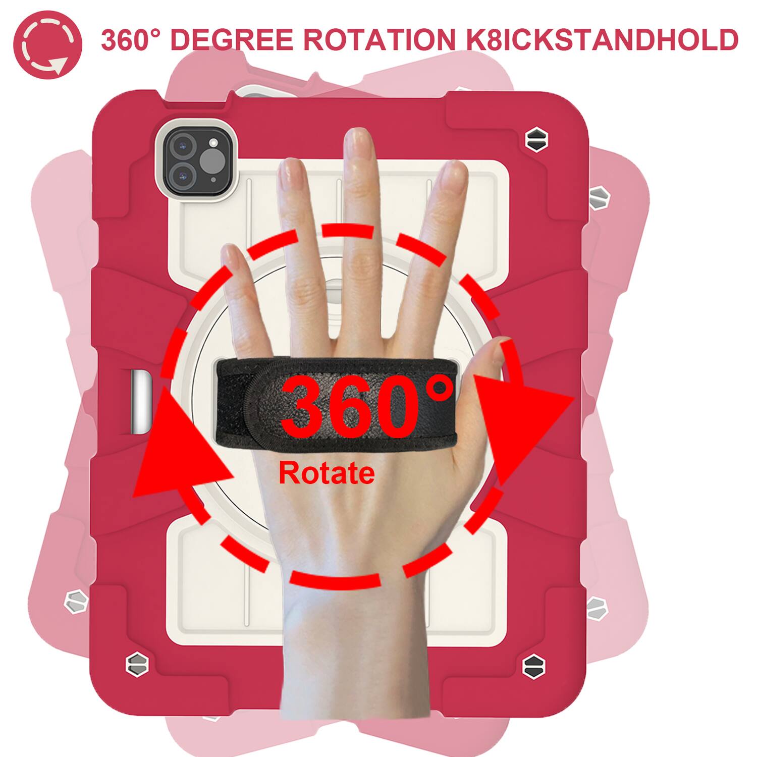 360° DEGREE ROTATION K8ICKSTANDHOLD  
360° Rotate