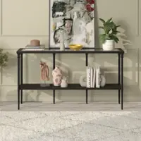 Camden&Wells - Jolanda Console Table - Obsidian - Front_Zoom