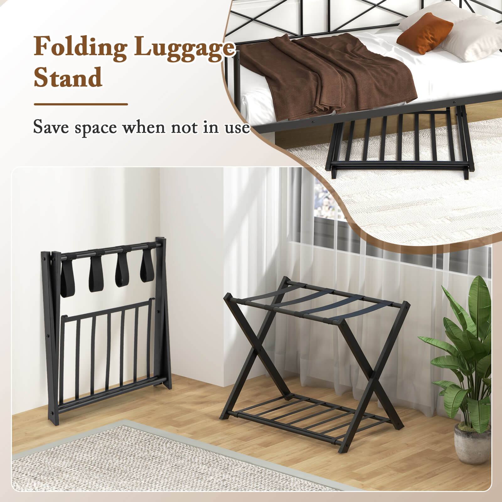 Folding Luggage Stand  
Save space when not in use