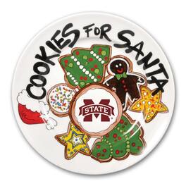 Magnolia Lane - Mississippi State Bulldogs Cookies For Santa Plate - Multicolor