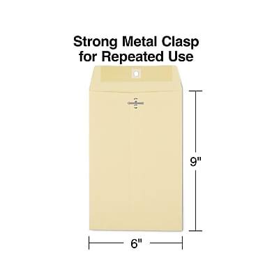 Strong Metal Clasp for Repeated Use  
9"  
6"