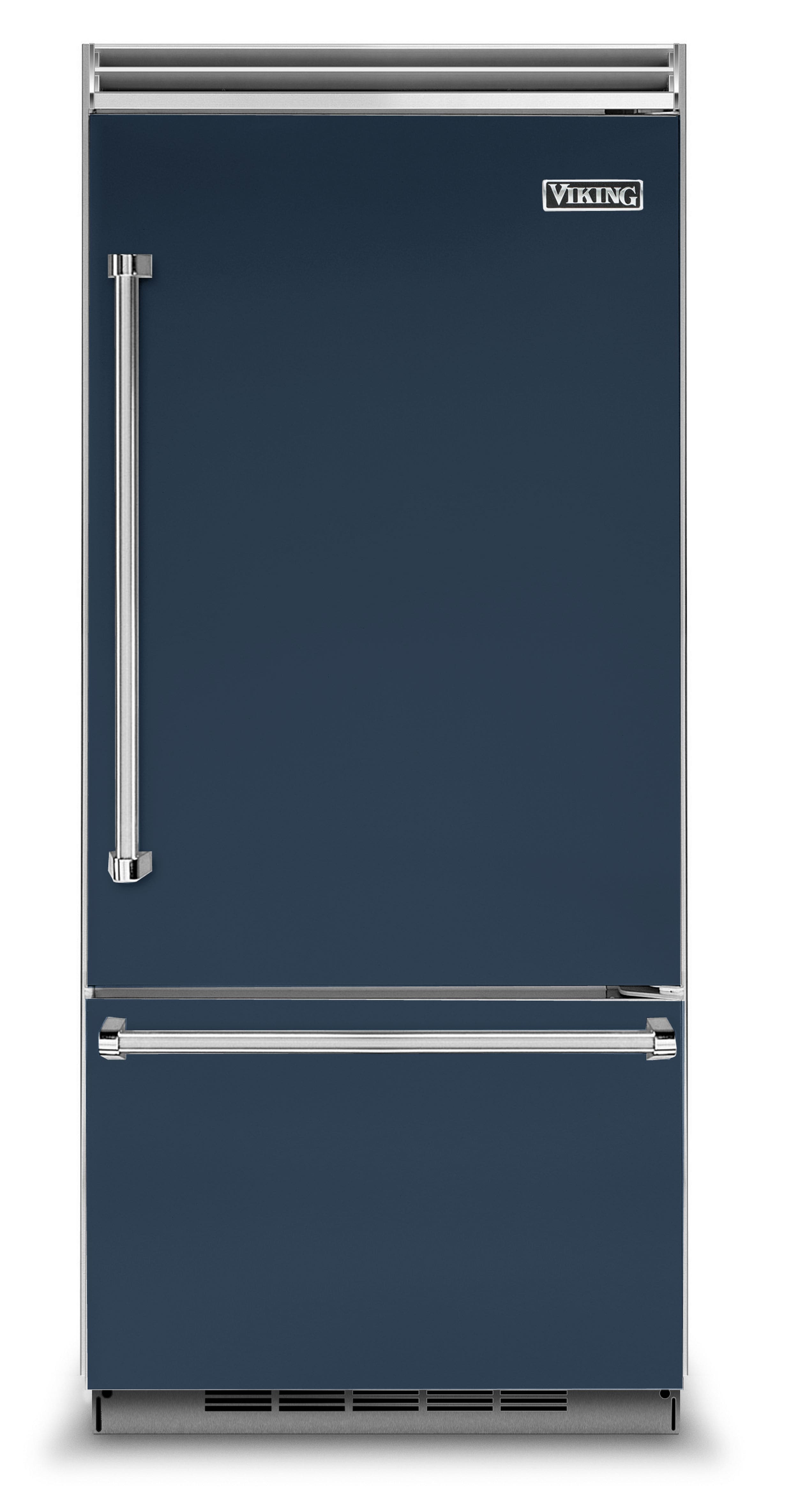 Front. Viking - 5 Series Quiet Cool 20.4 Cu. Ft. Bottom-Freezer Built-In Refrigerator - Stainless steel.