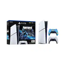 PS5 Digital Slim Fortnite Cobalt Star Bundle + Limited Edition DualSense 1TB - PlayStation