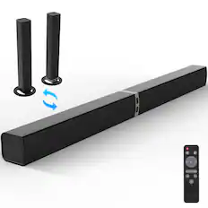 Front. COWIN - Bluetooth Soundbar 80W Wireless TV Soundbars 32inch Split 2 in 1 Detachable Sound Bar for Smart TV - black.