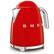 Angle. SMEG - SMEG KLF03 7-cup Electric Kettle - Red.