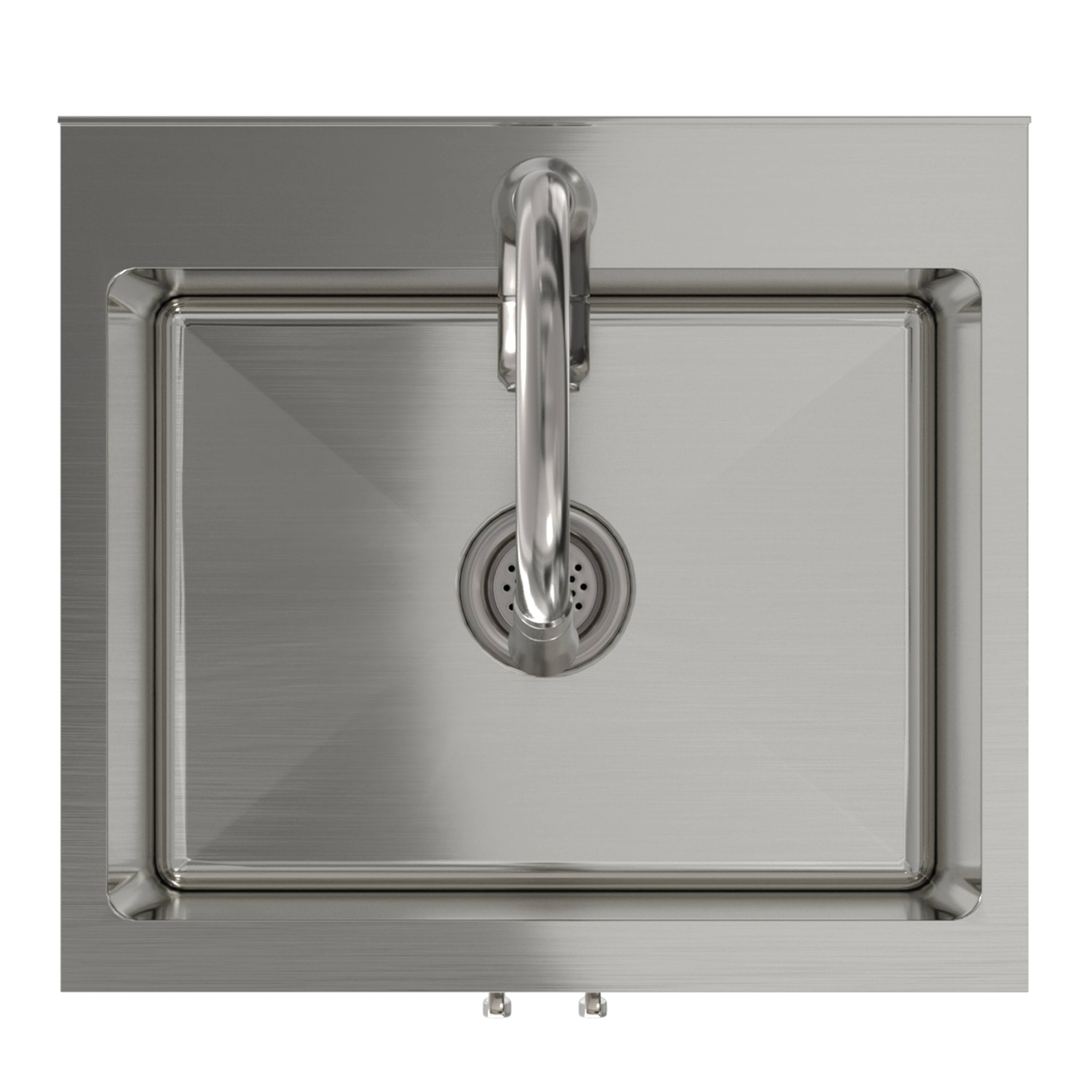 Alt View 2. Simpli Home - Darwin All-In-One 20-inch Laundry Utility Sink and Cabinet - Pure White.