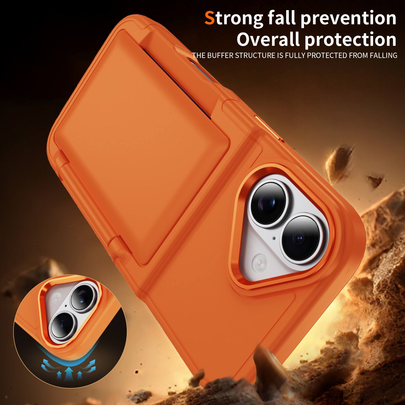 Strong fall prevention  
Overall protection  
The buffer structure is fully protected from falling