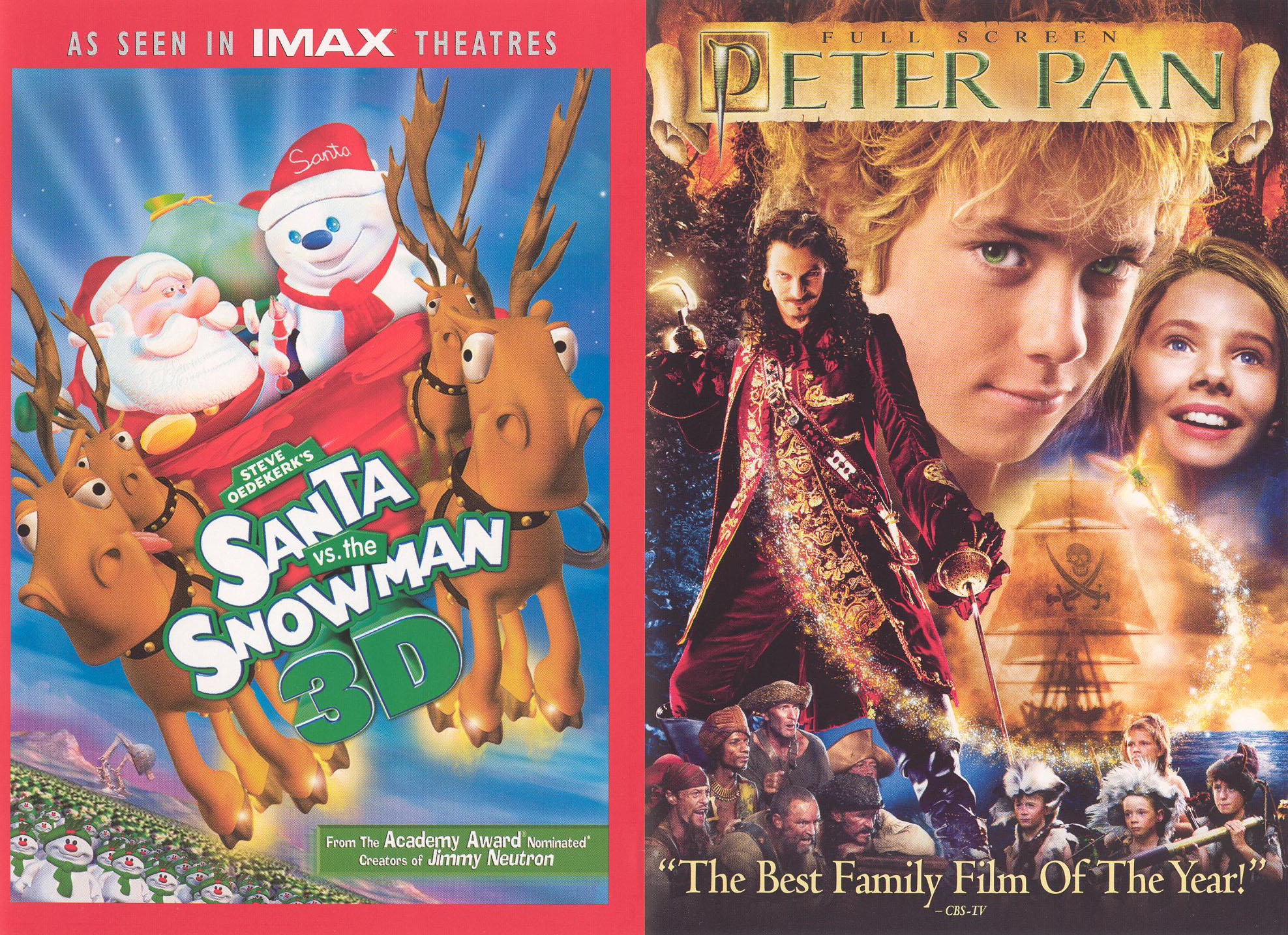 Best Buy: Santa vs. the Snowman 3D/Peter Pan [2 Discs] [DVD]