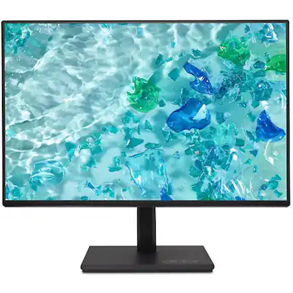 Front. Acer - Vero 24" LED Monitor 1920x1080 75Hz B247Y Gbmiprx - Black.