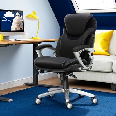 Serta Bryce Bonded Leather Executive Office Chair Black 43807A Serta Bryce Bonded Leather Executive Office Chair Black 43807A