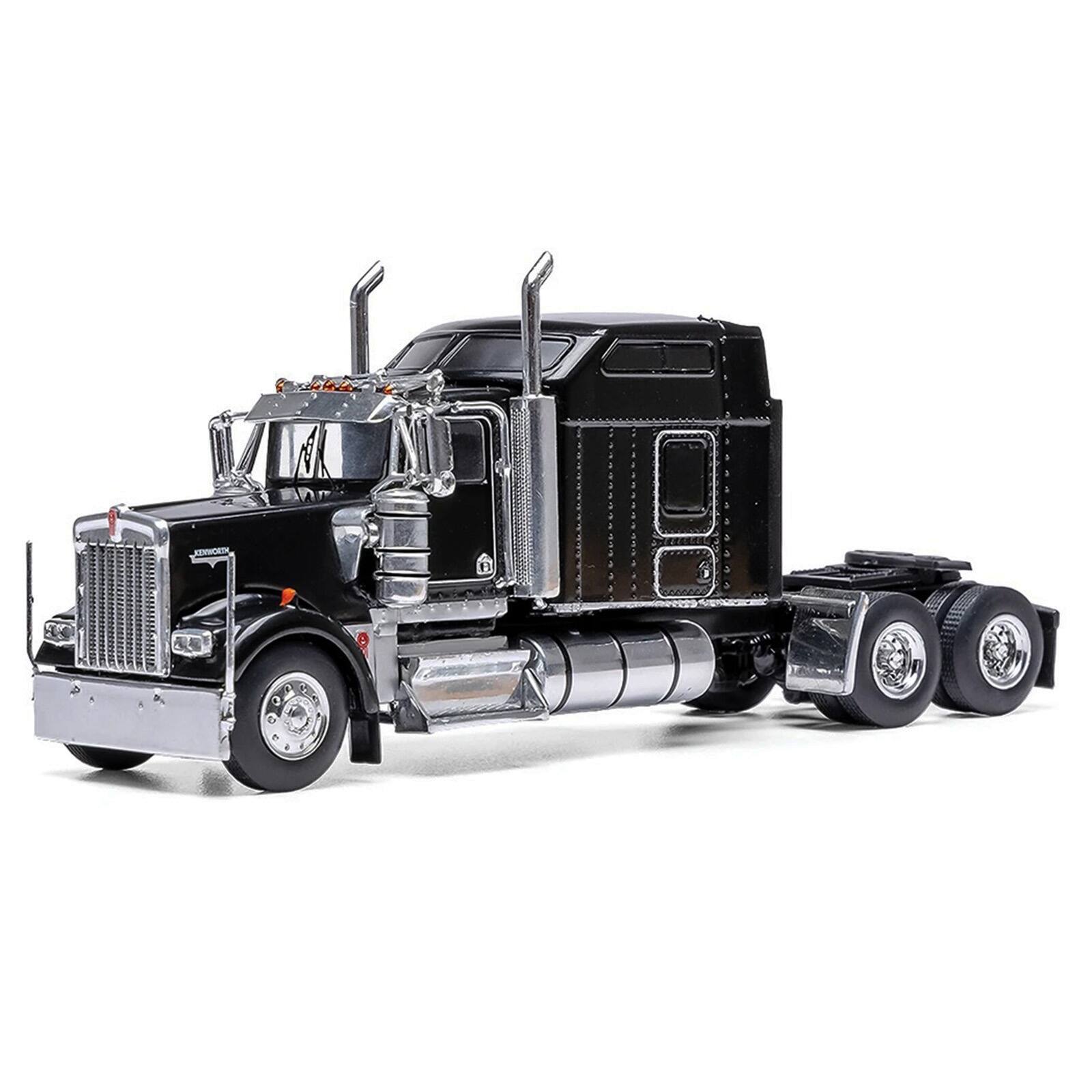 Alt View 1. IXO - 1990 Kenworth W900 Truck Tractor Black 1/64 Diecast Model by IXO Models.
