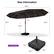 Size Information
179.5"
76.8"
53.2"
95.3"
1.9"
Includes Base
5.9"
25.2"
25.2"