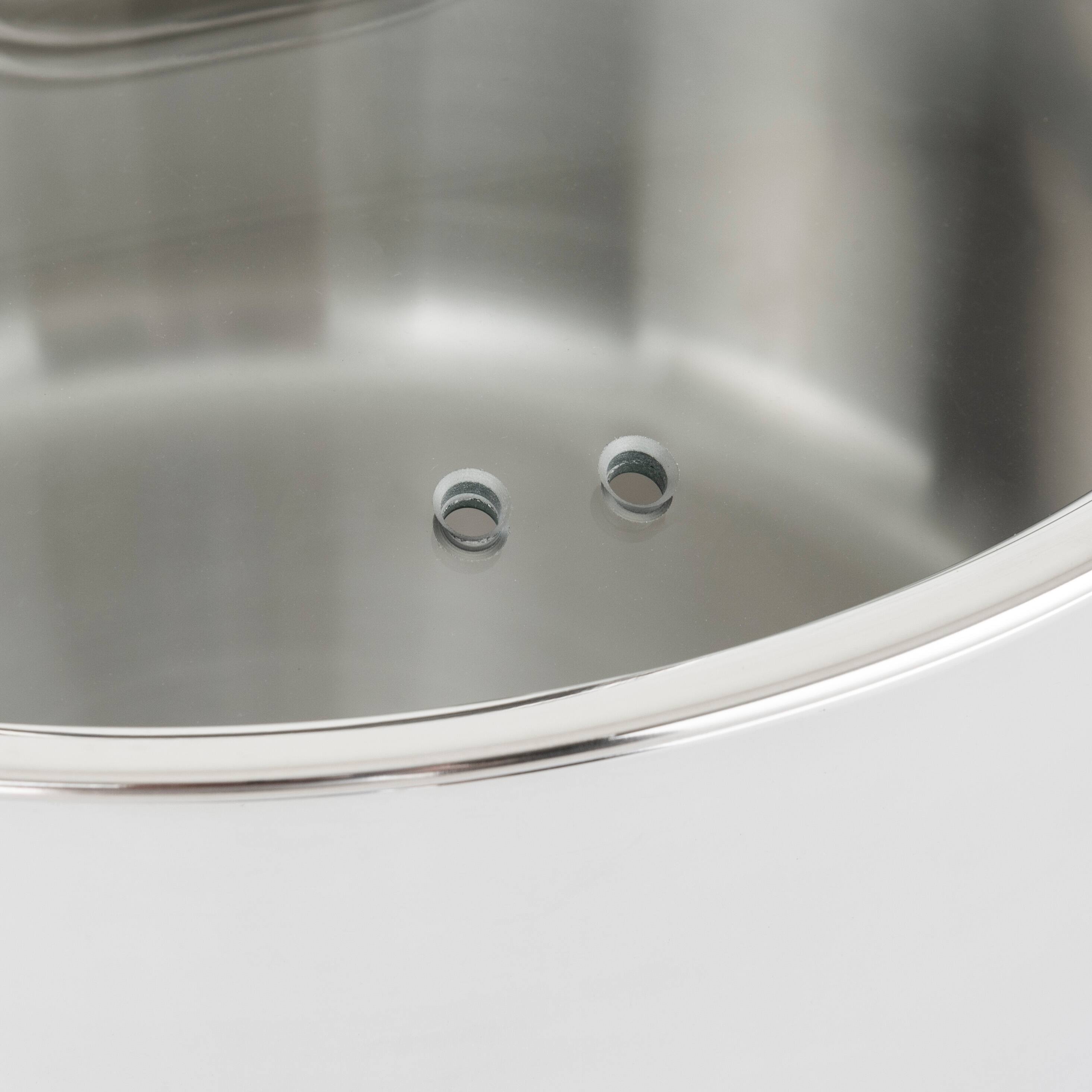 Alt View 25. Viking - Contemporary 3 Ply 10 Piece Cookware Set- Mirror - Stainless Steel.