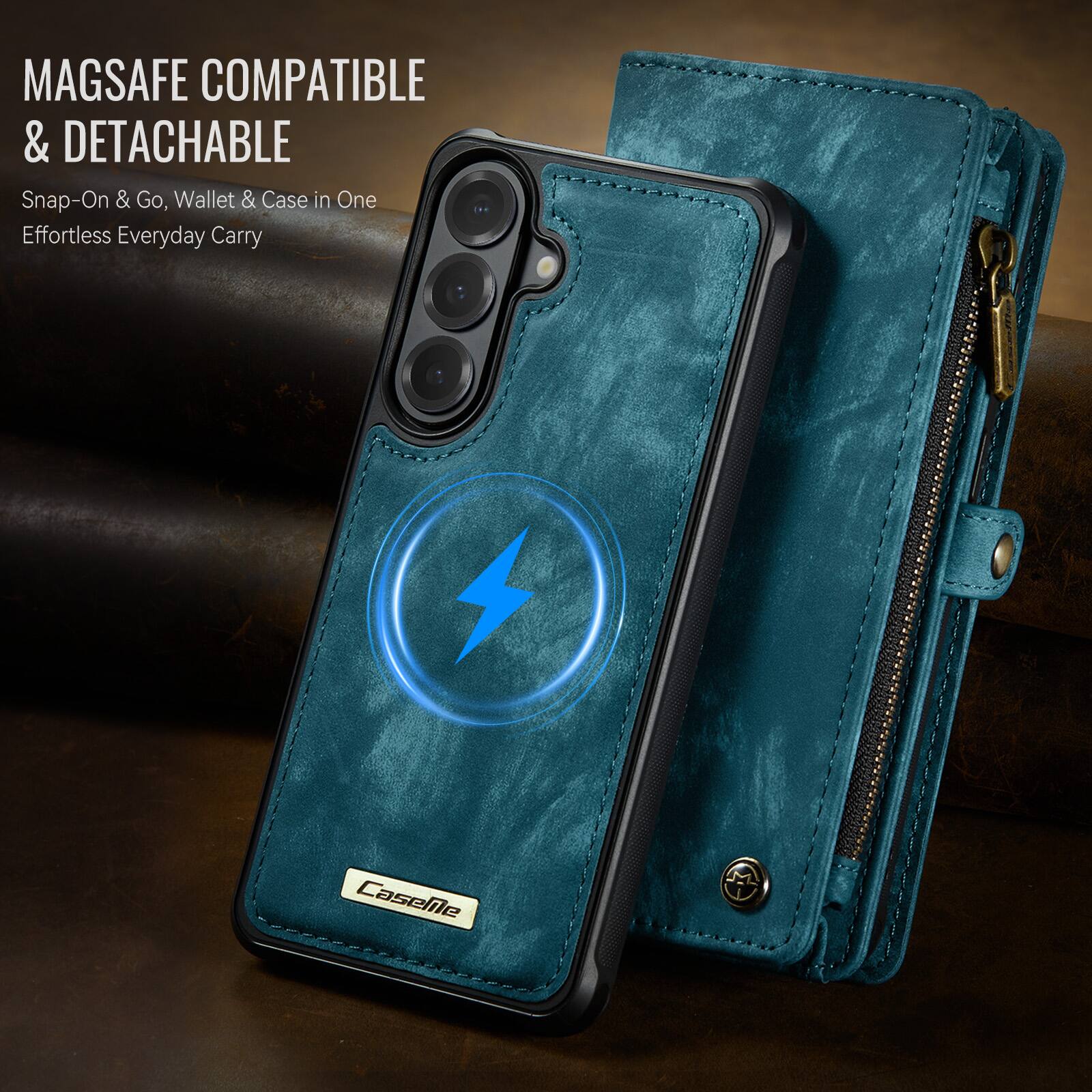 MAGSAFE COMPATIBLE & DETACHABLE  
Snap-On & Go, Wallet & Case in One  
Effortless Everyday Carry
