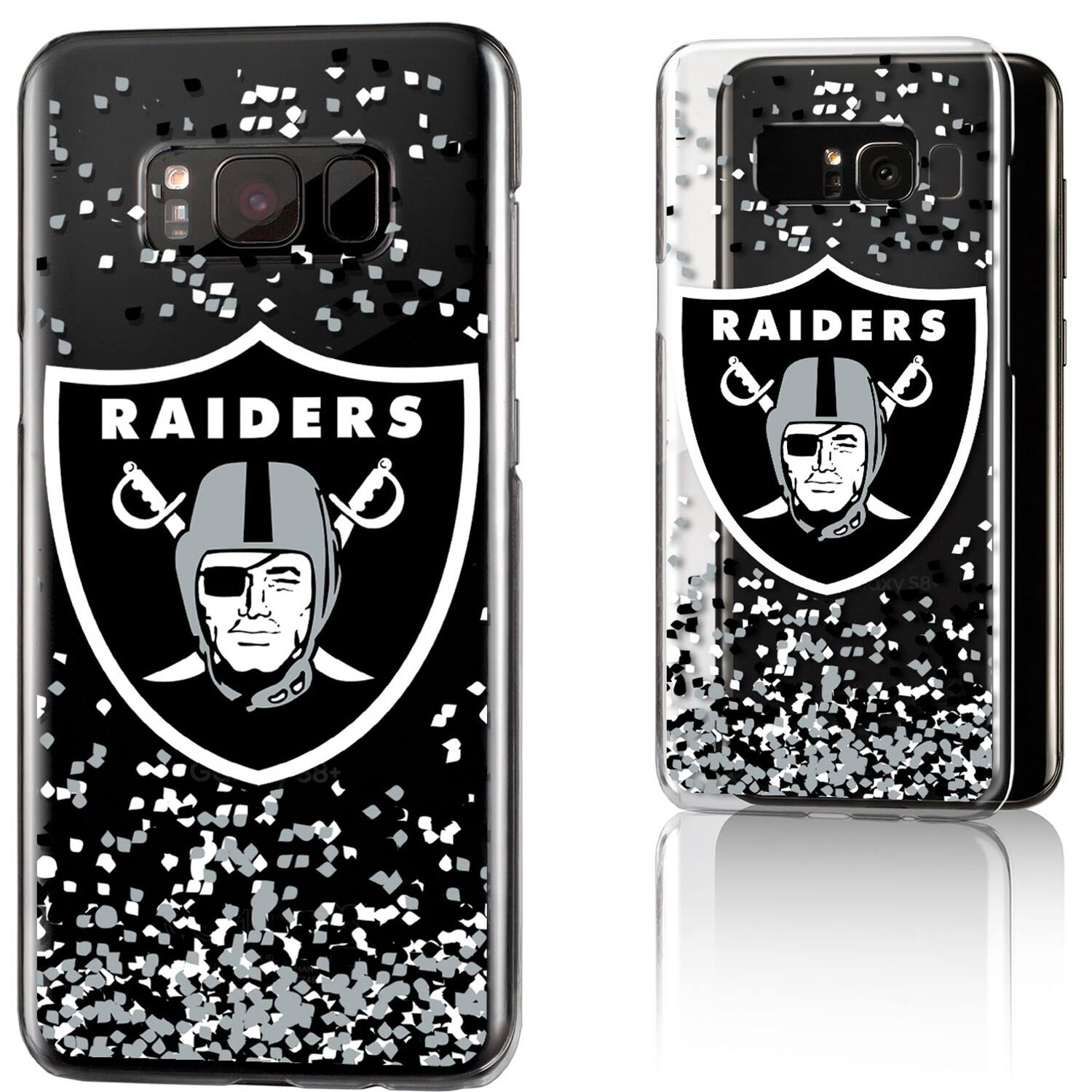 Keyscaper - NFL - Las Vegas Raiders Galaxy Clear Case with Confetti Design - S23 - Multicolor price history on PriceWatchPro