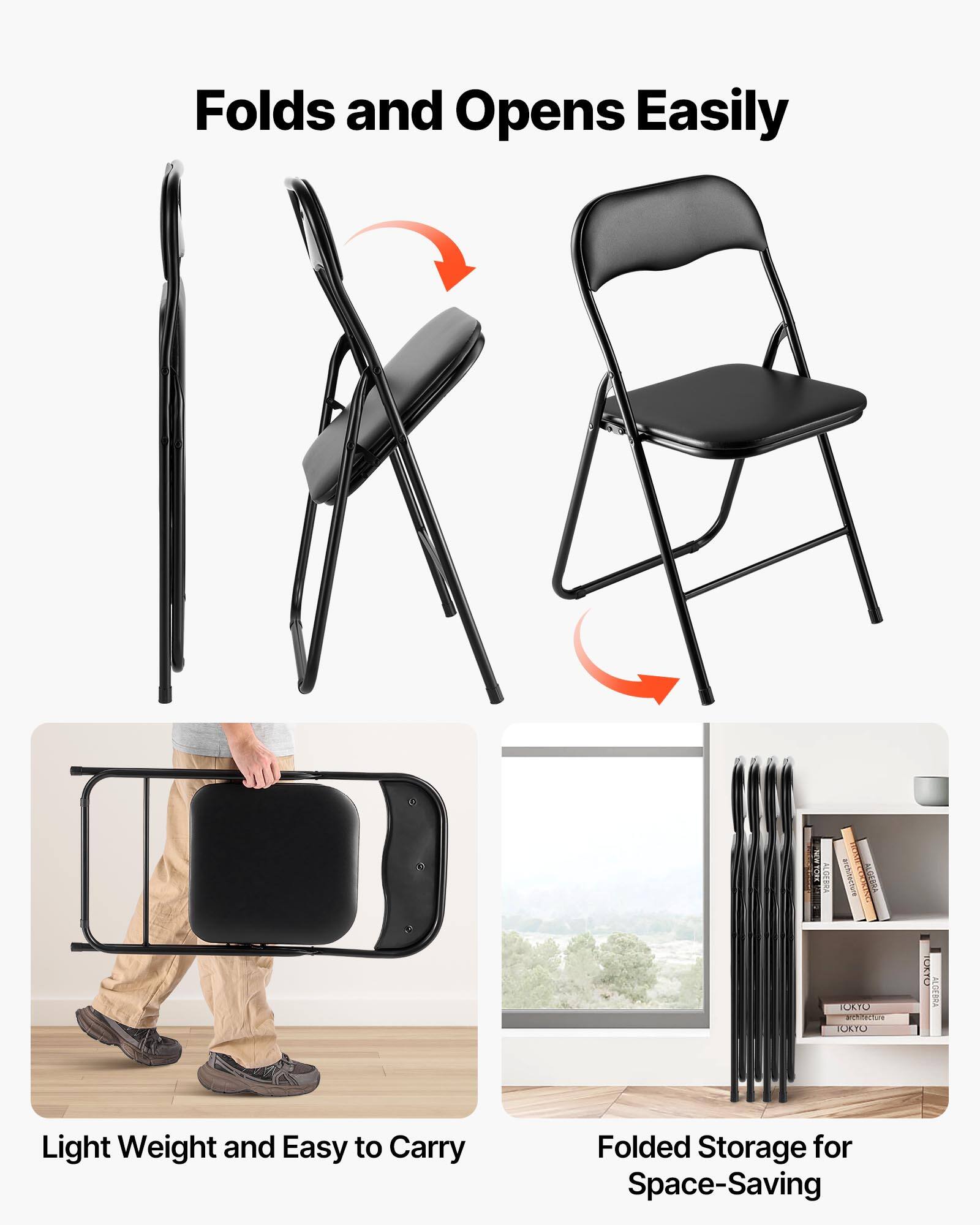 Folds and Opens Easily

Light Weight and Easy to Carry

Folded Storage for Space-Saving