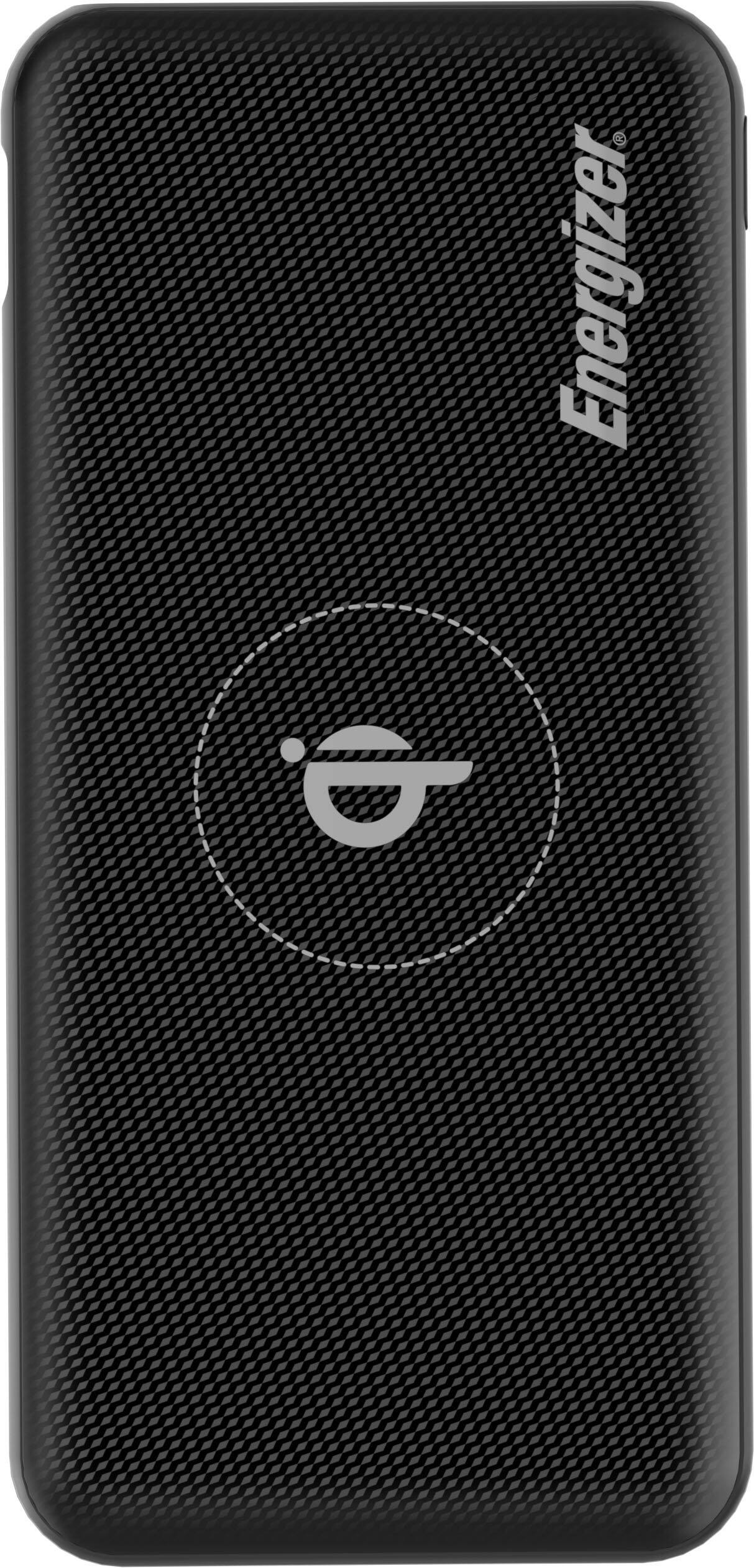 Alt View 17. Energizer - Ultimate Lithium 10,000 mAh 20W USB-C PD & 15W Qi Wireless 4-Port Portable Battery Charger Power Bank with LCD Display - Black.