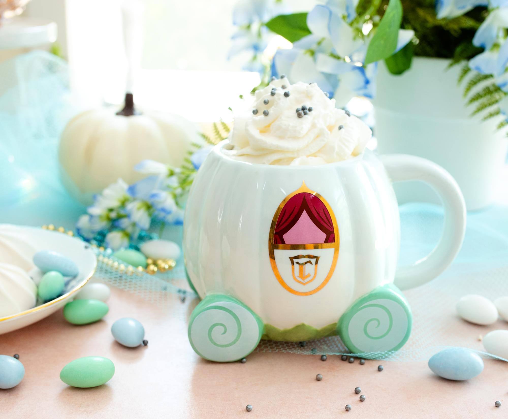 Alt View 2. Disney - Disney Cinderella Coach 3D Sculpted Ceramic Mug | Holds 20 Ounces - Blue.